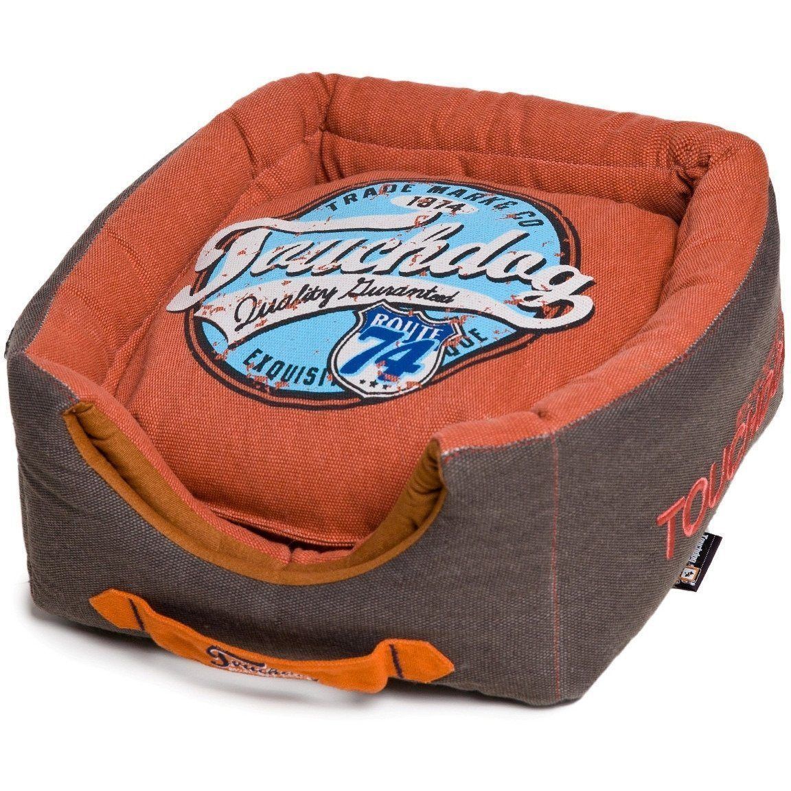 Touchdog ® 'Vintage Squared' 2-in-1 Convertible and Collapsible Dog and Cat Bed