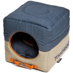 Touchdog ® 'Vintage Squared' 2-in-1 Convertible and Collapsible Dog and Cat Bed