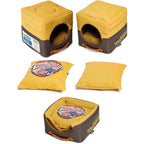 Touchdog ® 'Vintage Squared' 2-in-1 Convertible and Collapsible Dog and Cat Bed