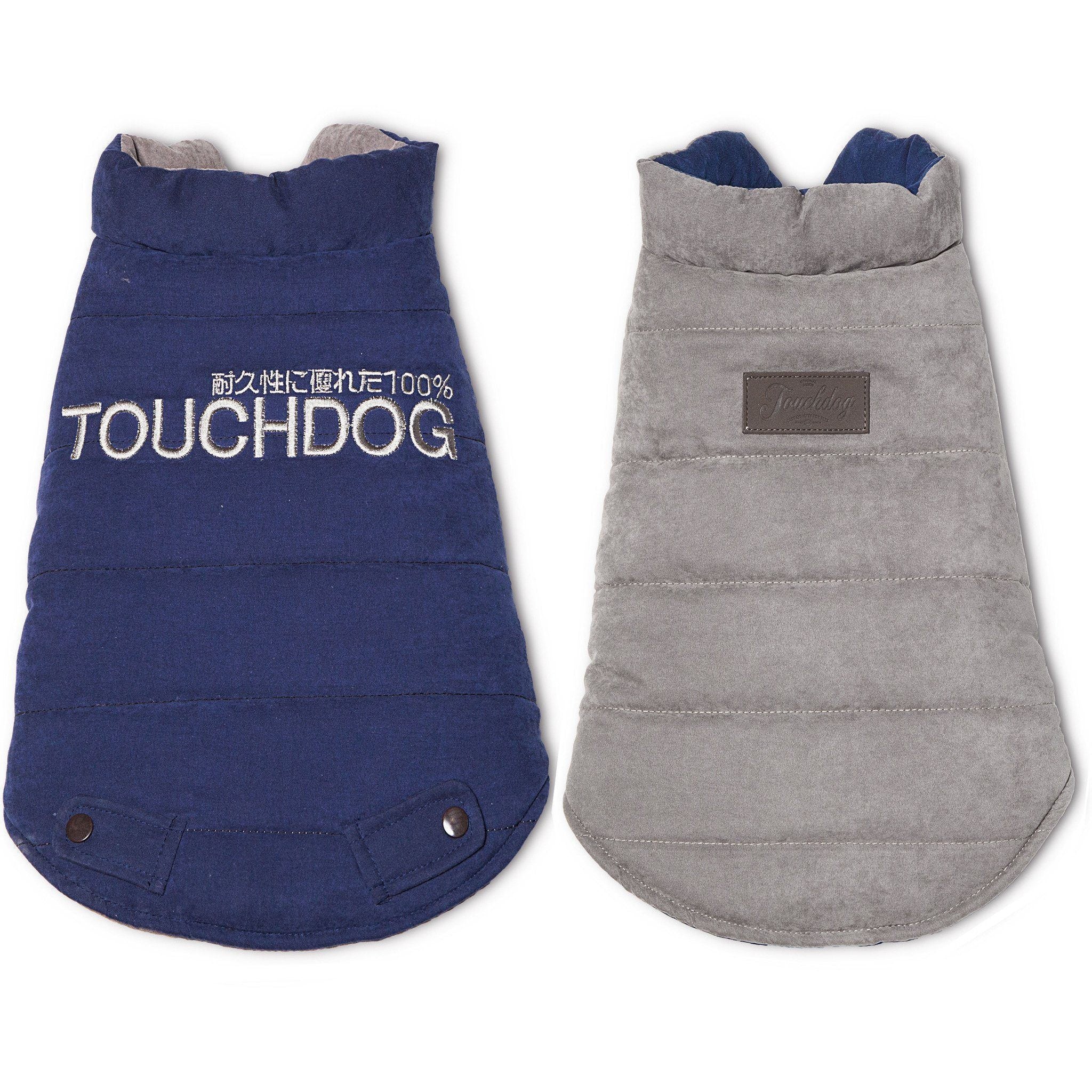 Touchdog ® Waggin Swag Ultra-Plush Insulated and Reversible Dog Coat